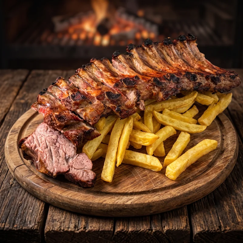 Churrasco cerdo - La Parrilla de Champi, Noia