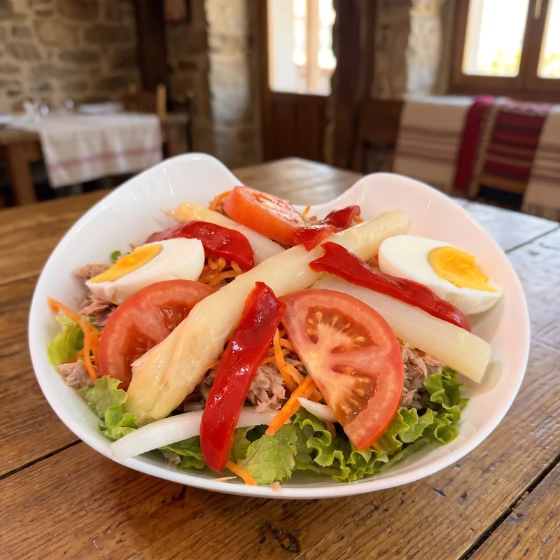 Ensalada mixta - La Parrilla de Champi, Noia