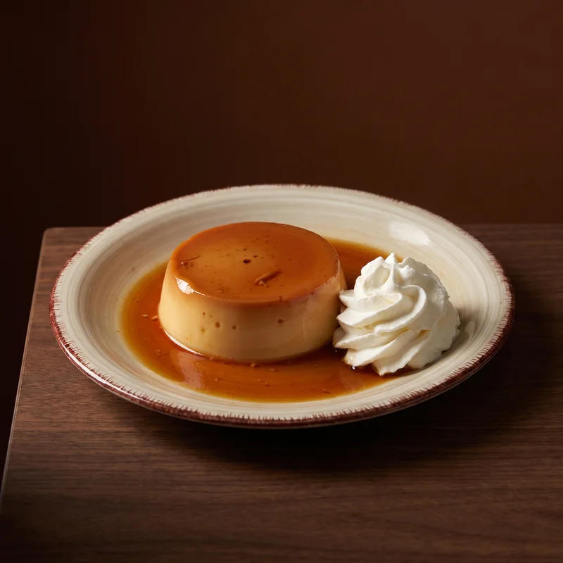 Flan de huevo con nata - La Parrilla de Champi, Noia