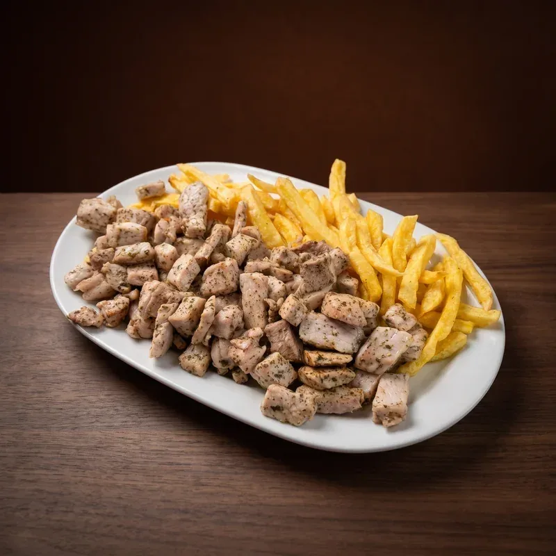 Raxo con patatas  - La Parrilla de Champi, Noia